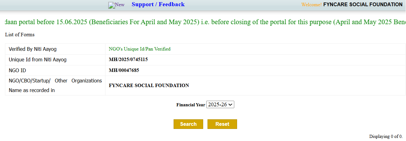 NGO Registration Certificate